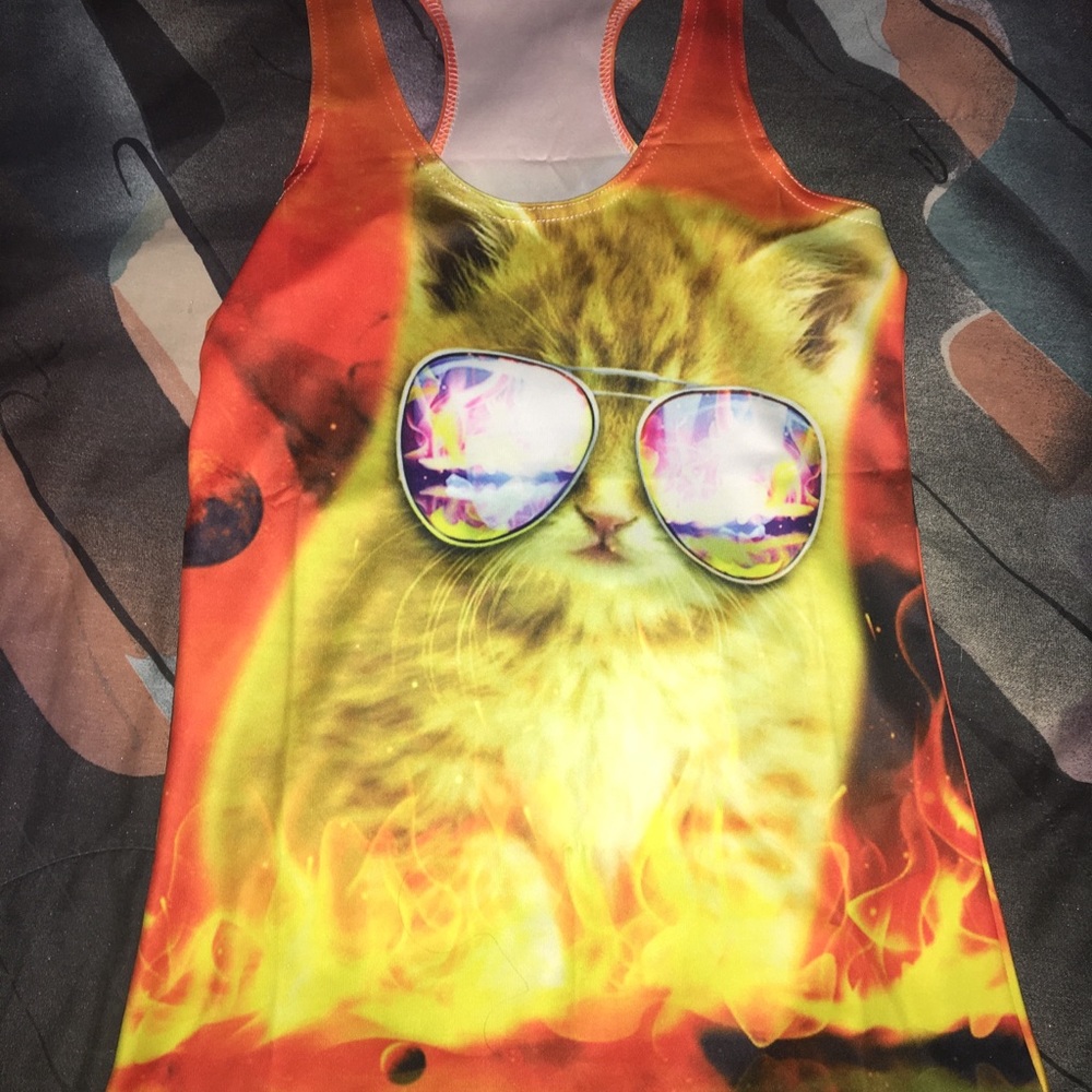Cat tank shirt